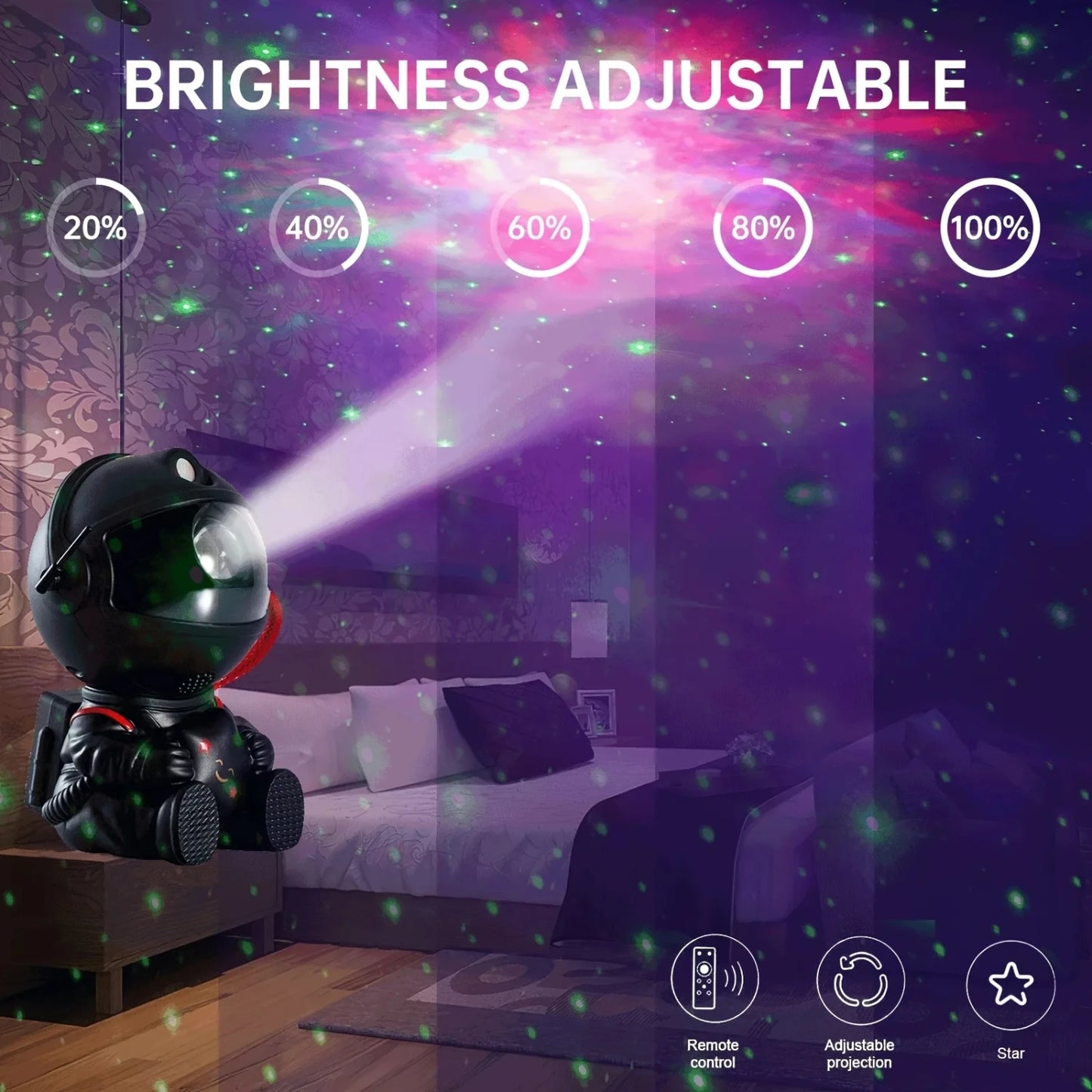 Astronaut Galaxy Nebula Projector- Create Your Own Universe
It's like falling asleep under the stars every night.
