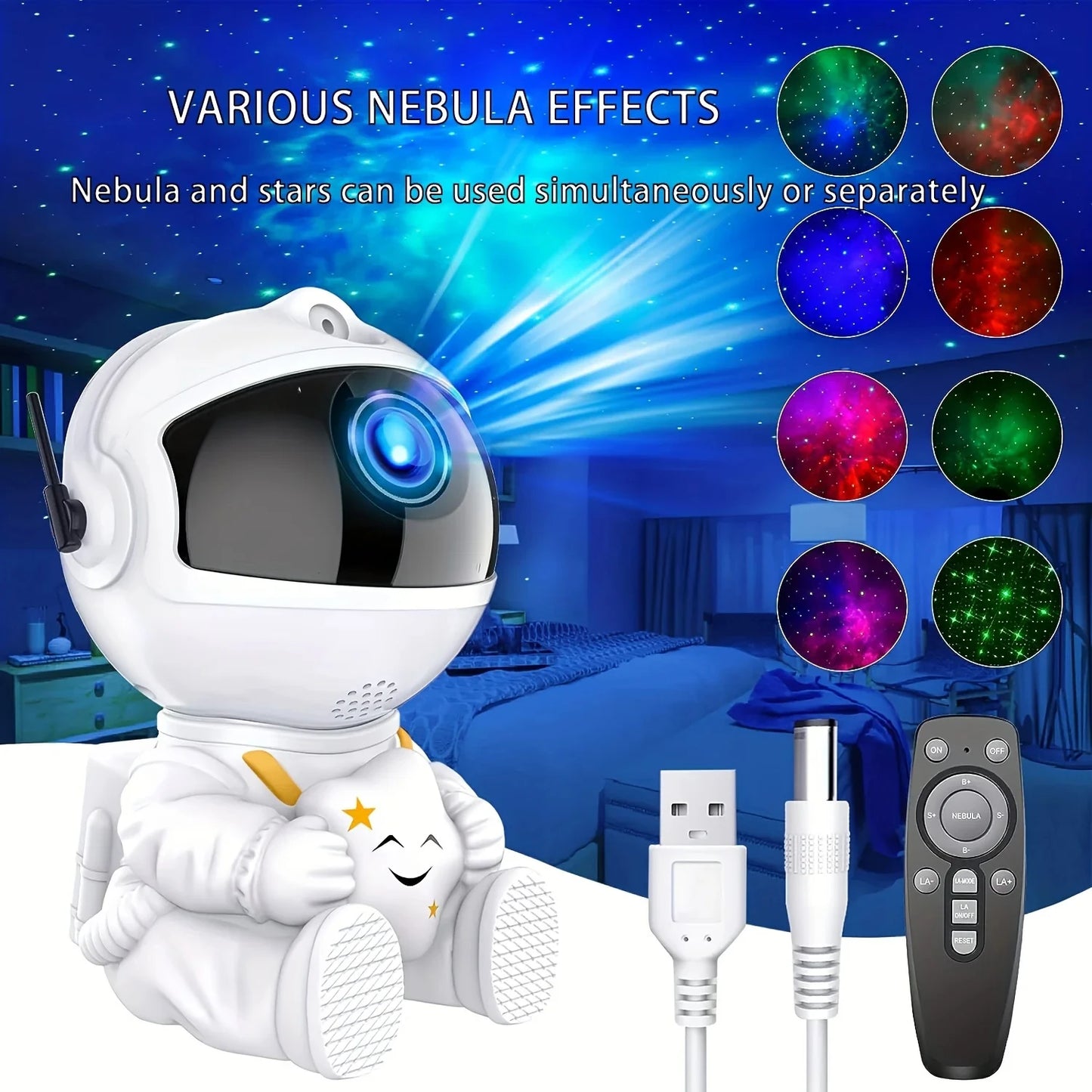 Astronaut Galaxy Nebula Projector- Create Your Own Universe
It's like falling asleep under the stars every night.